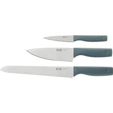 IKEA Tıgerbarb Bıçak Seti , Gri-Turkuaz, 3 Parça