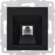 Ovivo Electric Ovivo Numeris Telefon Prizi Metalik Siyah