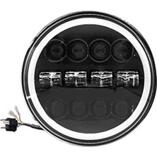 Mucize 7 Inc Yuvarlak LED Far / Drl ve Sinyal Fonksiyonlu