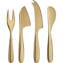 IKEA Tıllagd Peynir Bıçağı Seti , Pirinç Rengi, 4 Parça