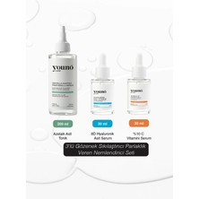 Youno Care 3'lü Gözenek Sıkılaştırıcı Parlaklık Veren Nemlendirici Seti | Tonik + C Vit + 8d Ha