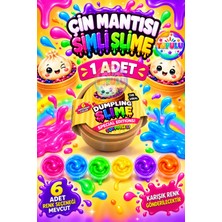 Yupulu Çin Mantısı Slime Oyun Jeli Simli Dumpling 1 Adet Esnek Sürpriz 6 Renk Eğitici-Öğretici Duyu-Motor Beceri Oyuncağı