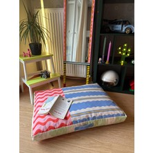 Studio RUE Modern Desenli Kedi ve Köpek Yatağı 80X60 cm – Yıkanabilir Kılıflı | Rıo