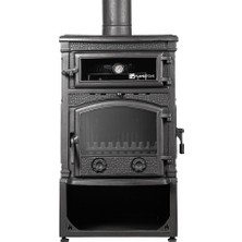 Firestove Fire Stove  FRS-013YKST Yandan Kapaklı Kuzineli Pik Döküm Şömine Soba