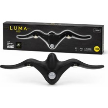 Luma LED Martı Aplik 12W Siyah LED Duvar Apliği 220V