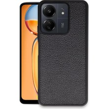 Ny Joy Xiaomi Redmi 13C Uyumlu Kılıf Aras Deri Kapak - Siyah