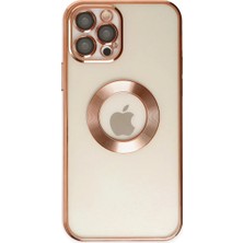 Ny Joy Apple iPhone 12 Pro Uyumlu Kılıf Slot Silikon - Rose Gold