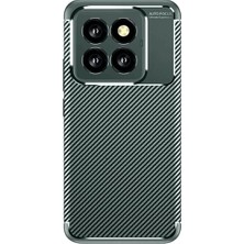 Ny Joy Xiaomi Mi 14T Pro Uyumlu Kılıf Auto Focus Karbon Kapak - Koyu Yeşil