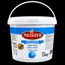 Meister Mavi Şeker Hamuru 2,5 Kg – Pasta Kaplama, Süsleme ve Dekorasyon Hamuru