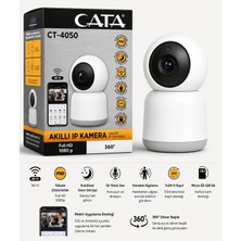 Cata CT-4050V Akıllı Ip Kamera Full Hd 1080P Wi-Fi 360° Güvenlik Kamerası