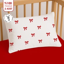 Lief Home %100 Pamuklu Fermuarlı Bebek Yastık Kılıfı | 35X45 ( 2 Adet )