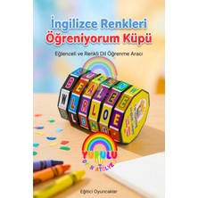 Yupulu Ingilizce Renkleri Öğreniyorum Zeka Küpü Ingilizce Kelime Harf Öğrenme Eğitici Oyuncak Hediyelik