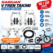 Saiguan Bisiklet V Fren Takımı  Seti - Plastik Fren Seti | 16 / 20 Jant