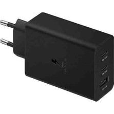 Technio Type C & Type A Hızlı Şarj Adaptörü Üçlü (65W - 25W - 15W) - Siyah