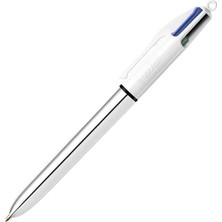 Bic 4 Color Shine 4 Renk Tükenmez Kalem Gümüş