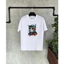 Milares Unisex Çocuk Baskılı T-Shirt - Beyaz