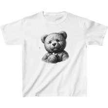 Milares Unisex Çocuk Baskılı T-Shirt - Beyaz
