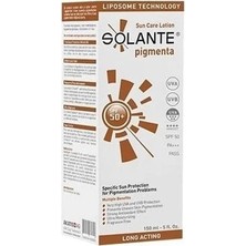 Solante Pigmenta Lekeli Ciltler Için 150 ml 50 Faktör Güneş Losyonu