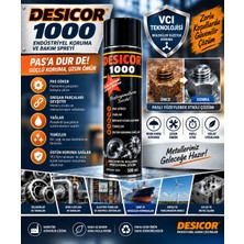 Nemtut Desıcor Vcı Sprey Pas Sökücü Korozyon Önleyici Yağlayıcı Temizleyici Metal Koruma Spreyi 9 Adet 4500 ml