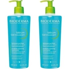 Bioderma Sebium Foaming Gel 500 ml 2 Adet Yüz Temizleme Jeli