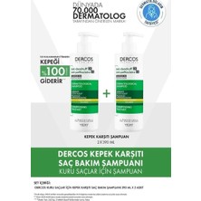 Vichy Dercos Kepeğe Karşı Etkili Bakım Kuru Saç Derisi Şampuanı 390 x 2