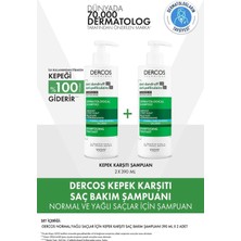 Vichy Dercos Normal ve Yağlı Saçlar Için Salisilik Asit Içeren Kepek Karşıtı Şampuan 390 ml x 2 Adet