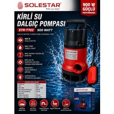 Solestar Kırmızı Kirli Su Dalgıç Pompası