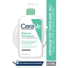 Cerave Normal ve Yağlı Ciltler Için Seramid & Niasinamid & Hyalüronik Asit Içeren Köpüren Temizleyici 473ML