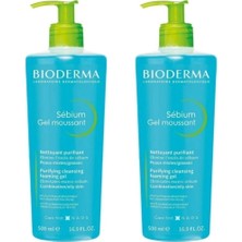 Bioderma Sebium Foaming Gel - Karma&yağlı Ciltler Için Temizleyici Jel 500 ml X2 8699956510460