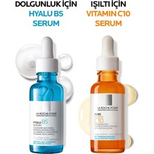 La Roche Posay La Roche-Posay Işıltı Veren Dolgunluk Seti: Hyalu B5 Serum 30 Ml&c Vitamini Serum 10 ml