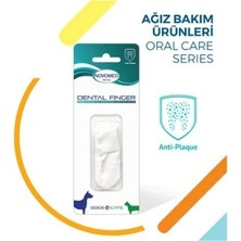 Novomed Dental Finger Kedi ve Köpek Plak Karşıtı Mikrofiber Parmak Diş Fırçası (Anti-Plaque) 1 Adet