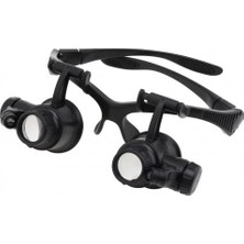 Gözlük Modeli 10X 15X 20X 25X Lens,2led Işıklı,büyüteç