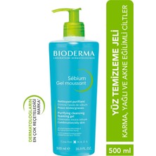 Bio Sebium Karma, Yağlı ve Akne Eğilimli Ciltler Için Sivilce ve Siyah Nokta Karşıtı Günlük Yüz Temizleme Jeli 500 ml