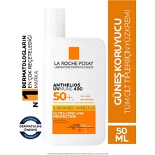 La Roche Posay Anthelios Uvmune Fluid Spf+50 Tüm Ciltler Için Yüksek Korumalı Yüz Güneş Kremi