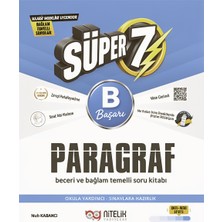 Nitelik Yayınları 7. Sınıf Paragraf B Süper Beceri ve Bağlam Temelli Soru Kitabı