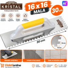 Kristal Seramik Malası, Seramik Tarağı Diş Aralığı 14X14 (30 Cm) Kapalı Ağız