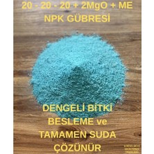 Sağlam Tarım 20.20.20+2mgo+Me Npk Gübre, Dengeli Besleme, Suda Tamamen Çözünür