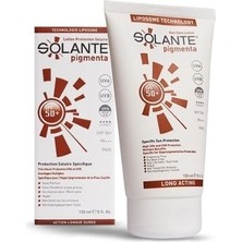 Solante Pigmenta Lekeli Ciltler Için 150 ml 50 Faktör Güneş Losyonu