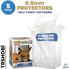 Funko Pop Funko Şeffaf Protector  ( Koruyucu ) 4inch 5'lı Paket