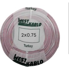 West 2x0,75 Cca Kordon Kablo 100 Metre