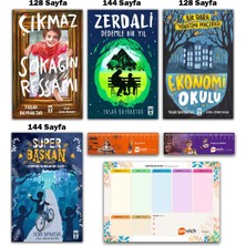 İlk Genç Timaş Çıkmaz Sokağın Ressamı - Zerdali Dedemle Bir Yıl - Ekonomi Okulu - Süper Başkan Set 4 Kitap Planlayıcı Hediyeli