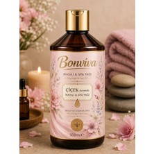 Bonviva Çiçek Aroması Kokulu Aromaterapi Spa ve Masaj Yağı 500 ml