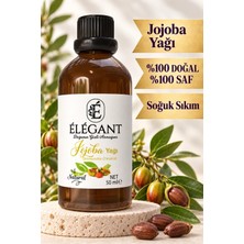 Elegant Jojoba Yağı 50 ml %100 Saf Doğal Soğuk Sıkım Katkısız Yağ Tüm Ciltler İçin