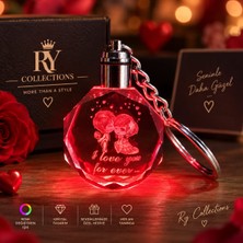 Ry Collections Sevimli Çift Tasarımlı Kristal Anahtarlık