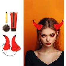 Muka Cadılar Bayramı - Halloween Aksesuar-Monster Makyaj Seti- 1 Ad.