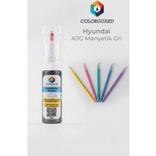 COLORGUARD Hyundai A7G Manyetik Gri Rötuş Boyası ve 5'li Rötuş Çubuğu Hassas Uygulama Seti