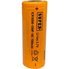 Akıllı Bayi ICR18500-1500F-10C Lityum Ion 3.7V 1500MAH 10C Deşarj Akımı Düz Kafa Pil