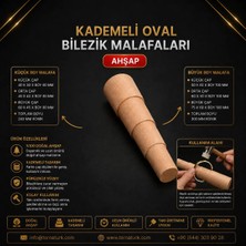 Torna Türk Kademeli Oval ahşap Bilezik Malafası