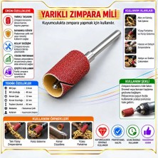 Yarıklı Zımpara Mili