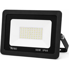 Venso 50W Slim LED Projektör IP66 Dış Mekan Beyaz Işık